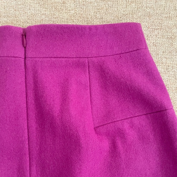 Fuchsia/Pink JCrew Wool Skirt - Picture 7 of 7
